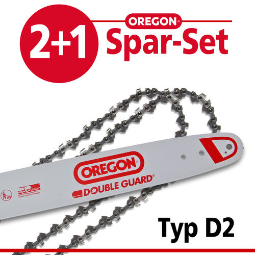 Spar-Set 2+1 Oregon DOUBLE-GUARD Typ D2 für DOLMAR