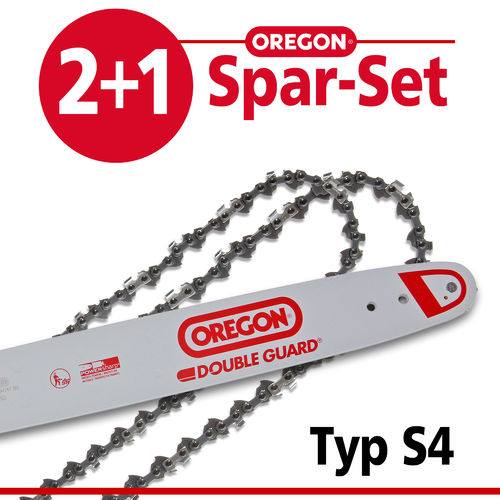 Spar-Set 2+1 Oregon DOUBLE-GUARD Typ S4 für STIHL