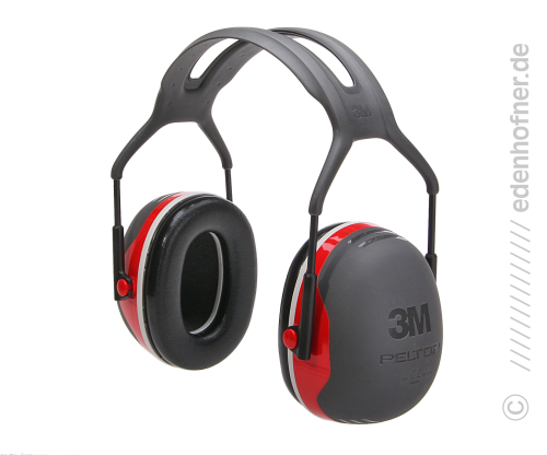 Gehörschutz 3M Peltor X3A schwarz/rot